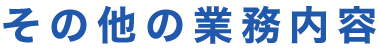 その他の業務内容